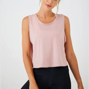 Women Casual Loose Solid Color Hollow-Out Sports Yoga Vest Top